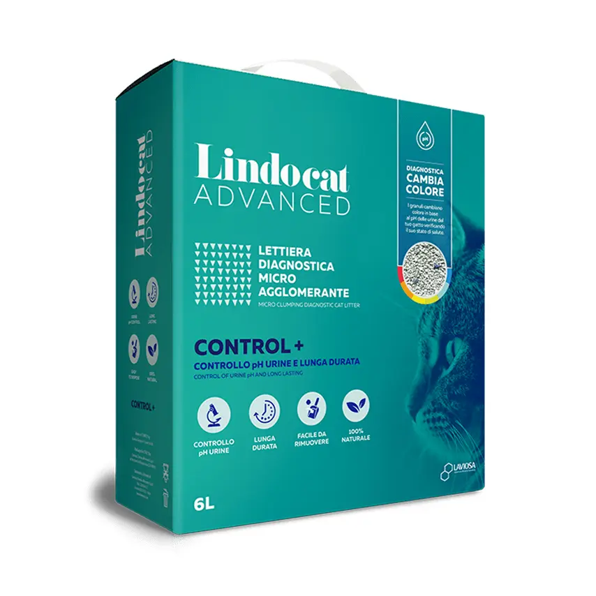 Lettiera Agglomerante Control + - 6 L - Lindocat