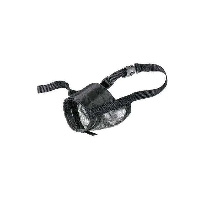 Museruola cani Muzzle Net con rete - varie misure - Ferplast - Nero / L