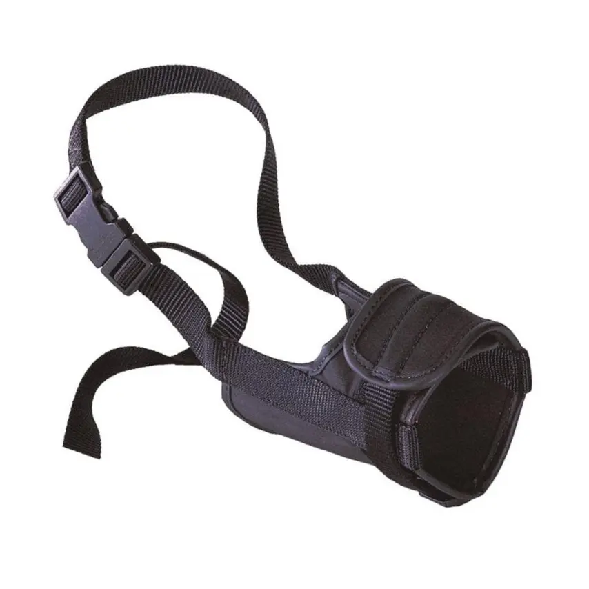 Museruola Safe tessuto regolabile - Ferplast - Nero / Medium