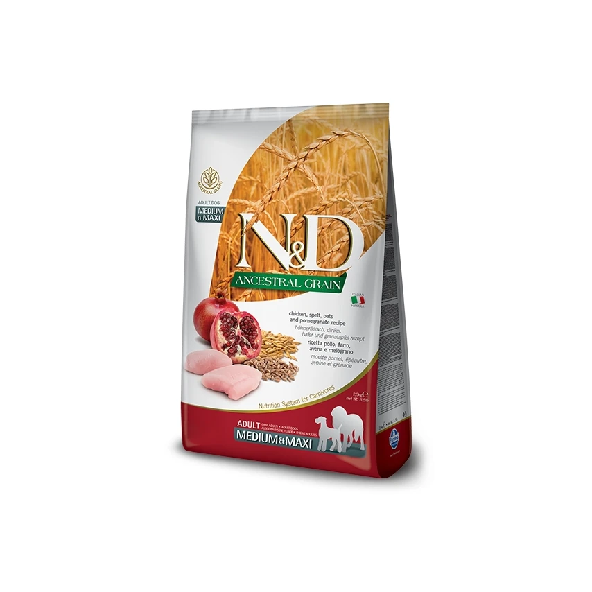 N&D Farmina Ancestral Adult Medium / Maxi al Pollo - 12 kg