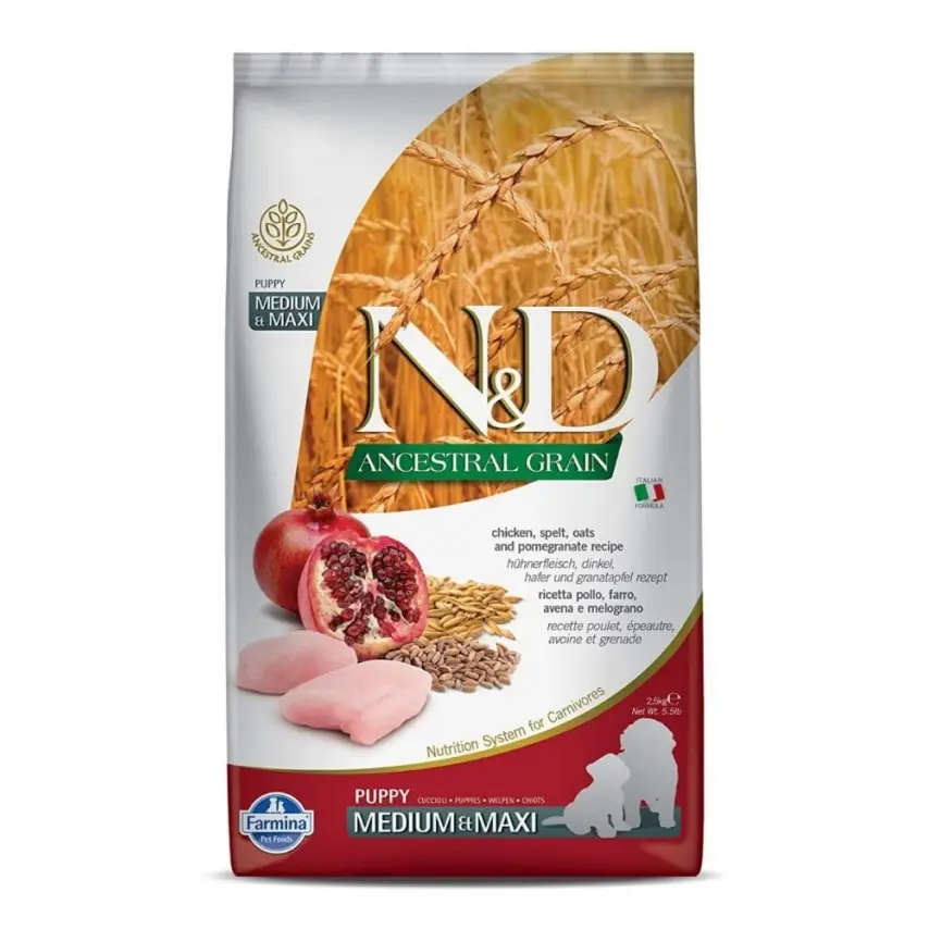 N&D Farmina Ancestral Puppy Medium - Maxi al Pollo - 2,5 kg