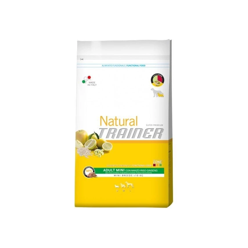 Natural Trainer Adult Small & toy con Manzo 7 kg