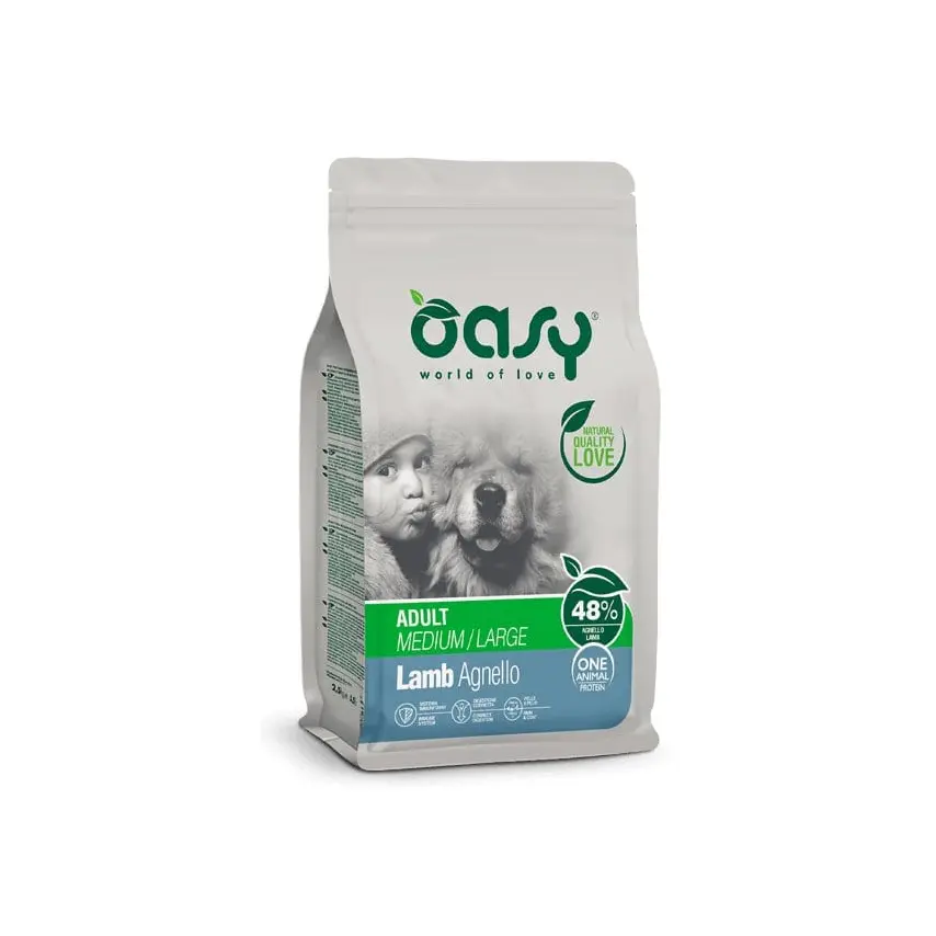 Oasy Mono Proteico Adult Medium\Large all' Agnello