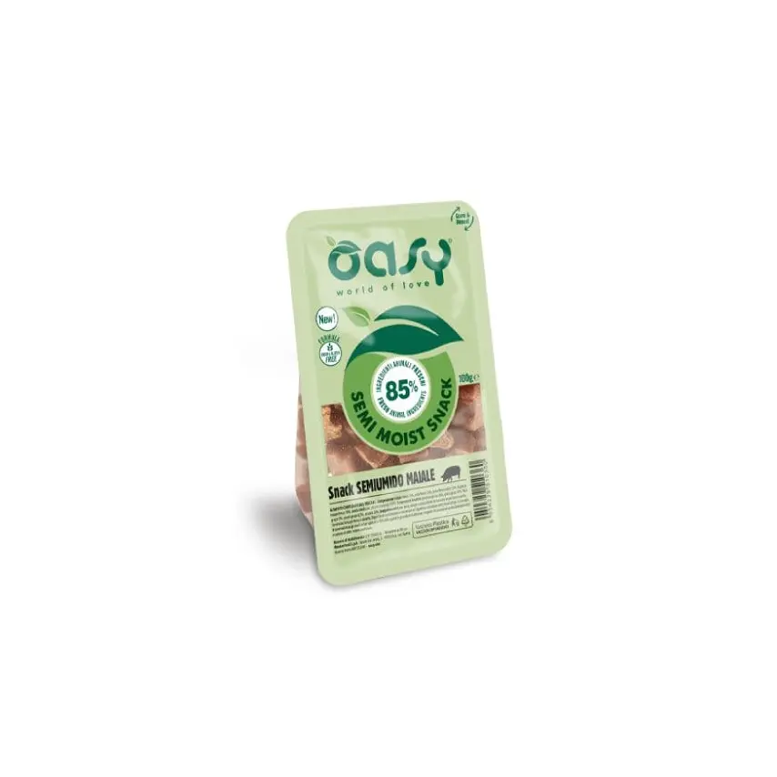 Oasy Snack Naturale Semiumido - per Cani - Maiale