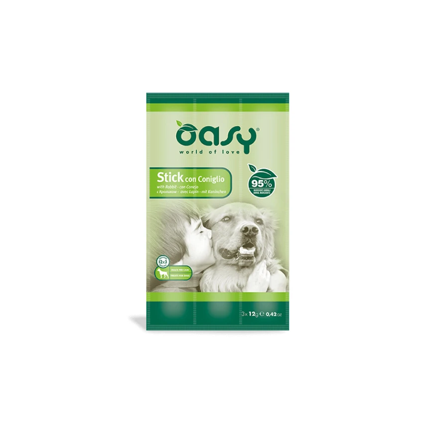 Oasy Stick con Coniglio - Snack per cani