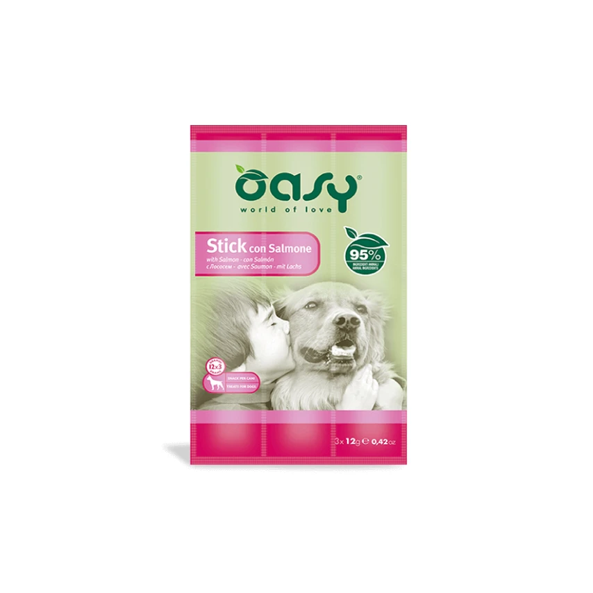 Oasy Stick con Salmone - Snack per cani