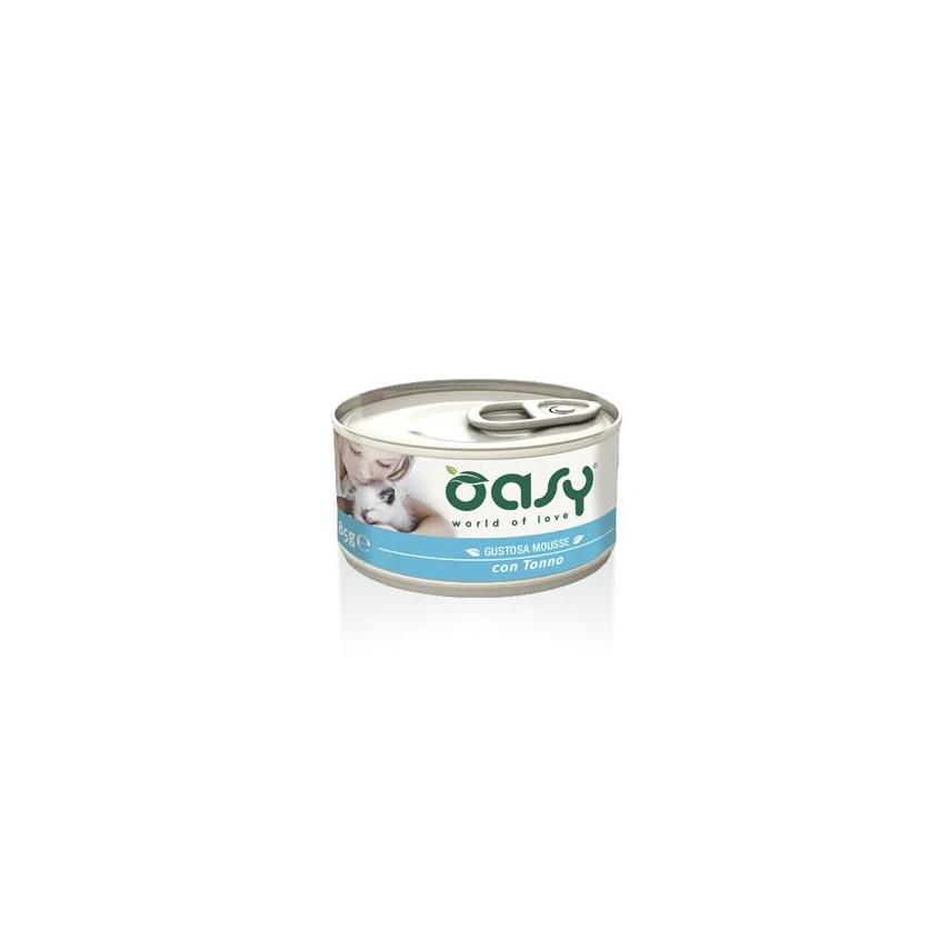 Oasy Wet Cat CAPRICE - Gustosa Mousse gatti adulti con Tonno 85 gr