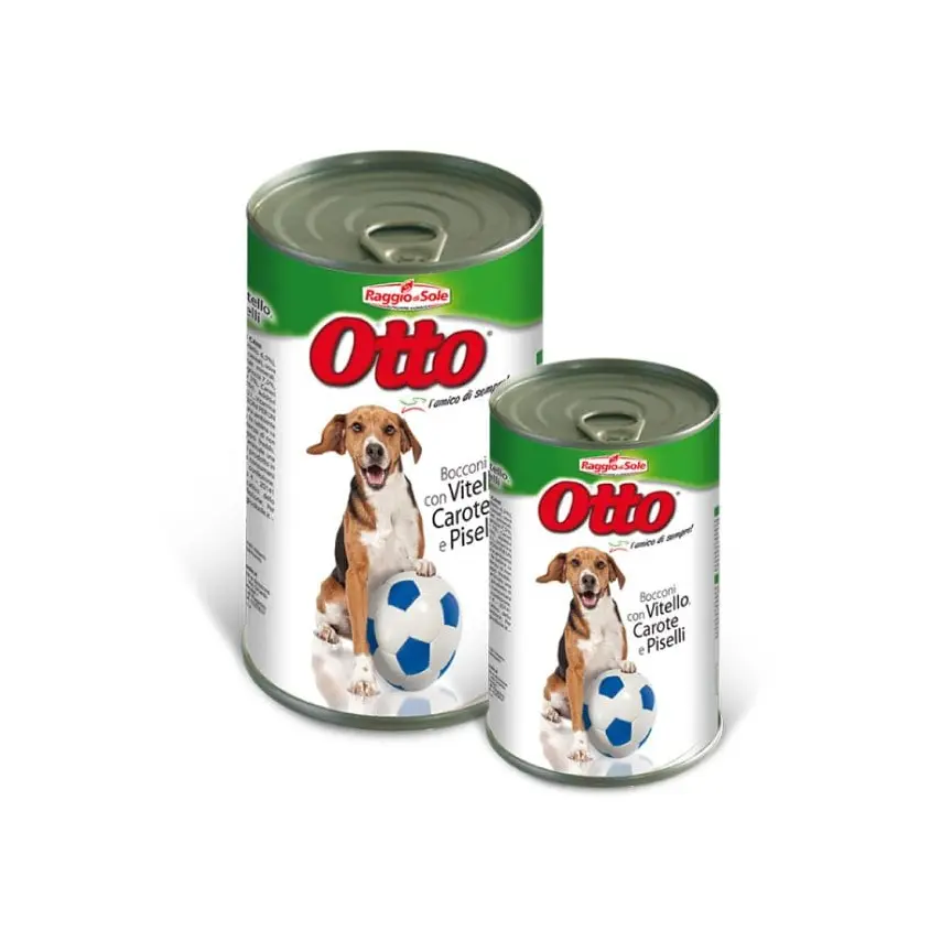 Otto Bocconcini con vitello e verdure - per cani adulti