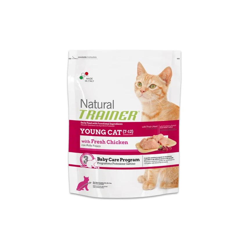 Trainer NATURAL YOUNG CAT CON POLLO FRESCO - Secco gattini Kg. 1,5