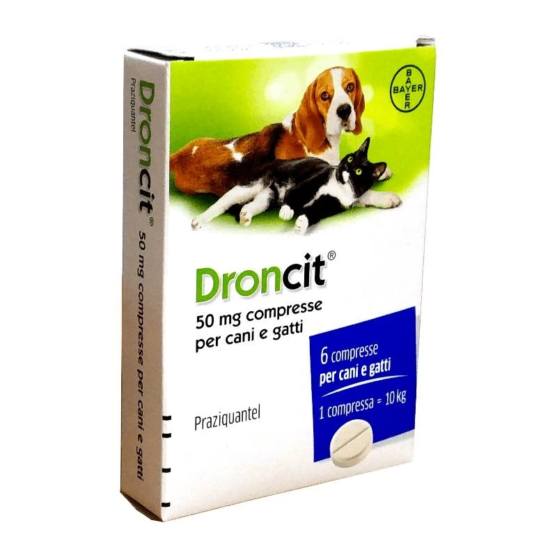 Droncit 50 mg 2 CPR - Vetoquinol per Cani