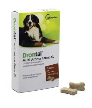 Drontal Multi Aroma Carne XL - 8 Compresse Vetoquinol