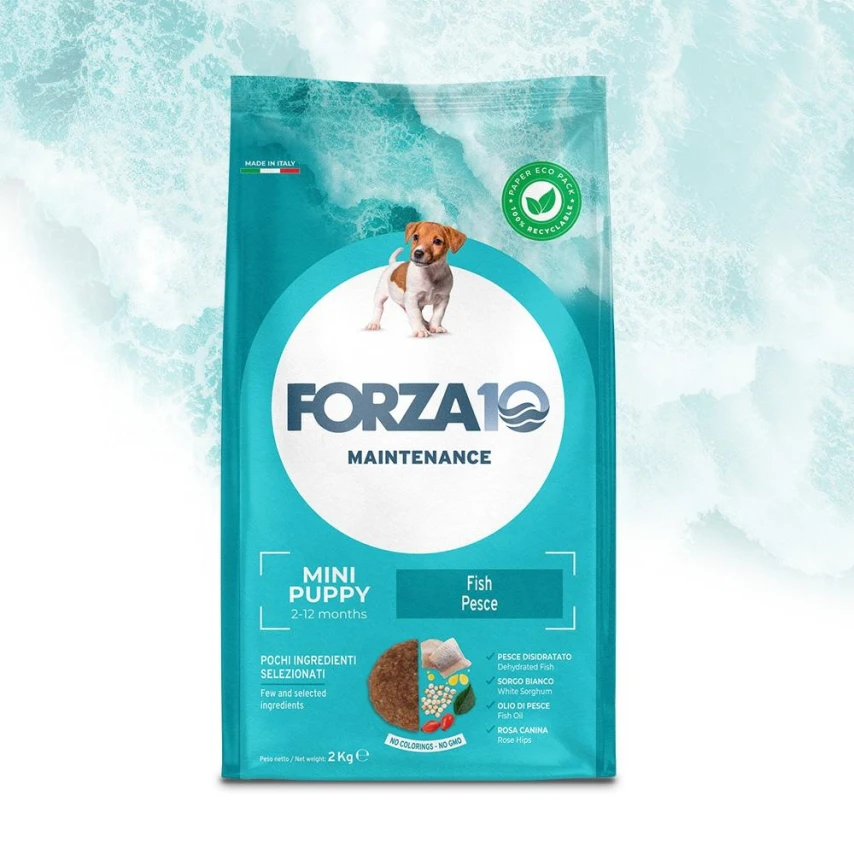 Forza10 Puppy Mini Pesce 2 kg - Mangime secco per cuccioli di taglia piccola