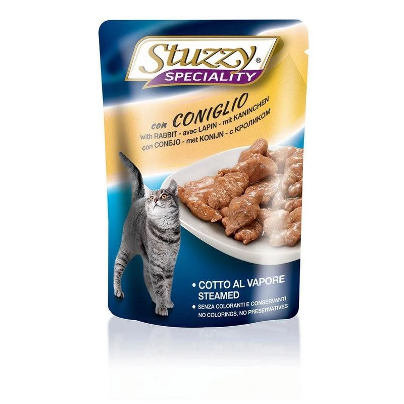 Agras Stuzzy Cat Buste Specialità Coniglio 24 x 85 g