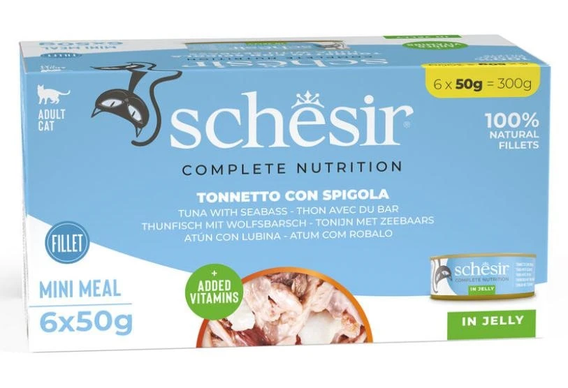 Agras Schesir Cat Tonnetto/Spigola in Jelly 6 x 50 g