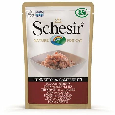 Agras Schesir Cat Buste Tonno e Gamberetti 20 x 85 g