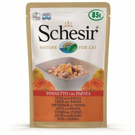 Agras Schesir Gatto Buste Tonno e Papaya 20 x 85 g