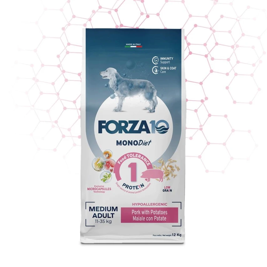 Forza10 Dog Diet Low Grain Maiale/Patate 12 kg