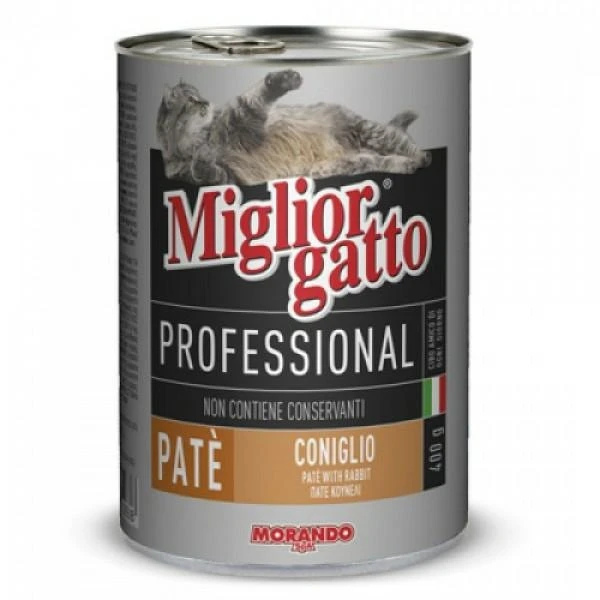 Morando Miglior Gatto Paté con Coniglio 24 x 400 g