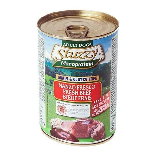 Agras StuzzyDog Mono Manzo 400 g - Umido per Cani