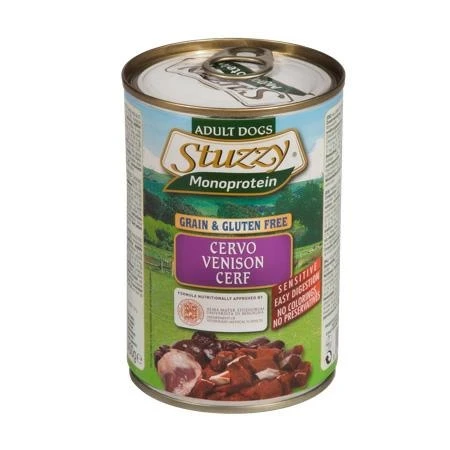 Agras StuzzyDog Mono Cervo 400 g - Cibo umido per cani