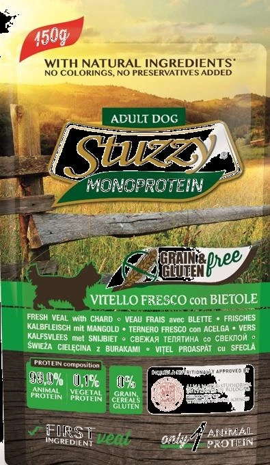 Agras StuzzyDog Mono GF Vitello e Bietola 12 x 150 g