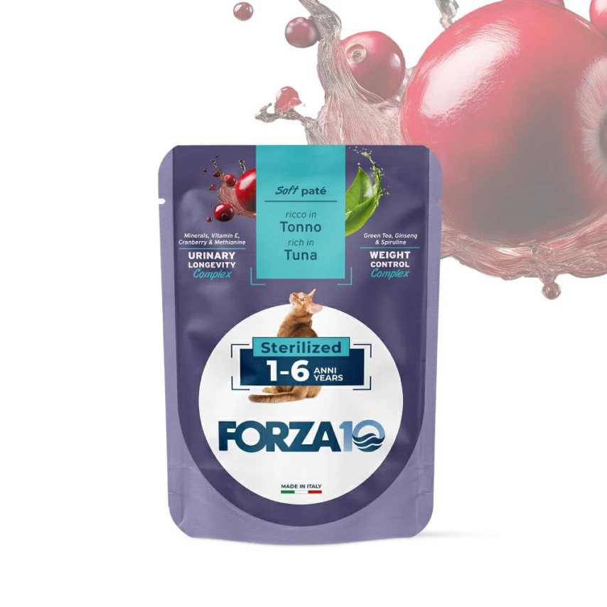 Forza10 Cat 1-6 Sterilized Tonno Buste 24 x Gr 80