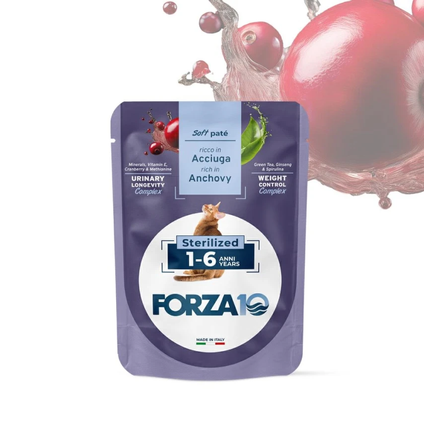 Forza10 Cat 1-6 Sterilized Acciughe Buste 24 x Gr 80