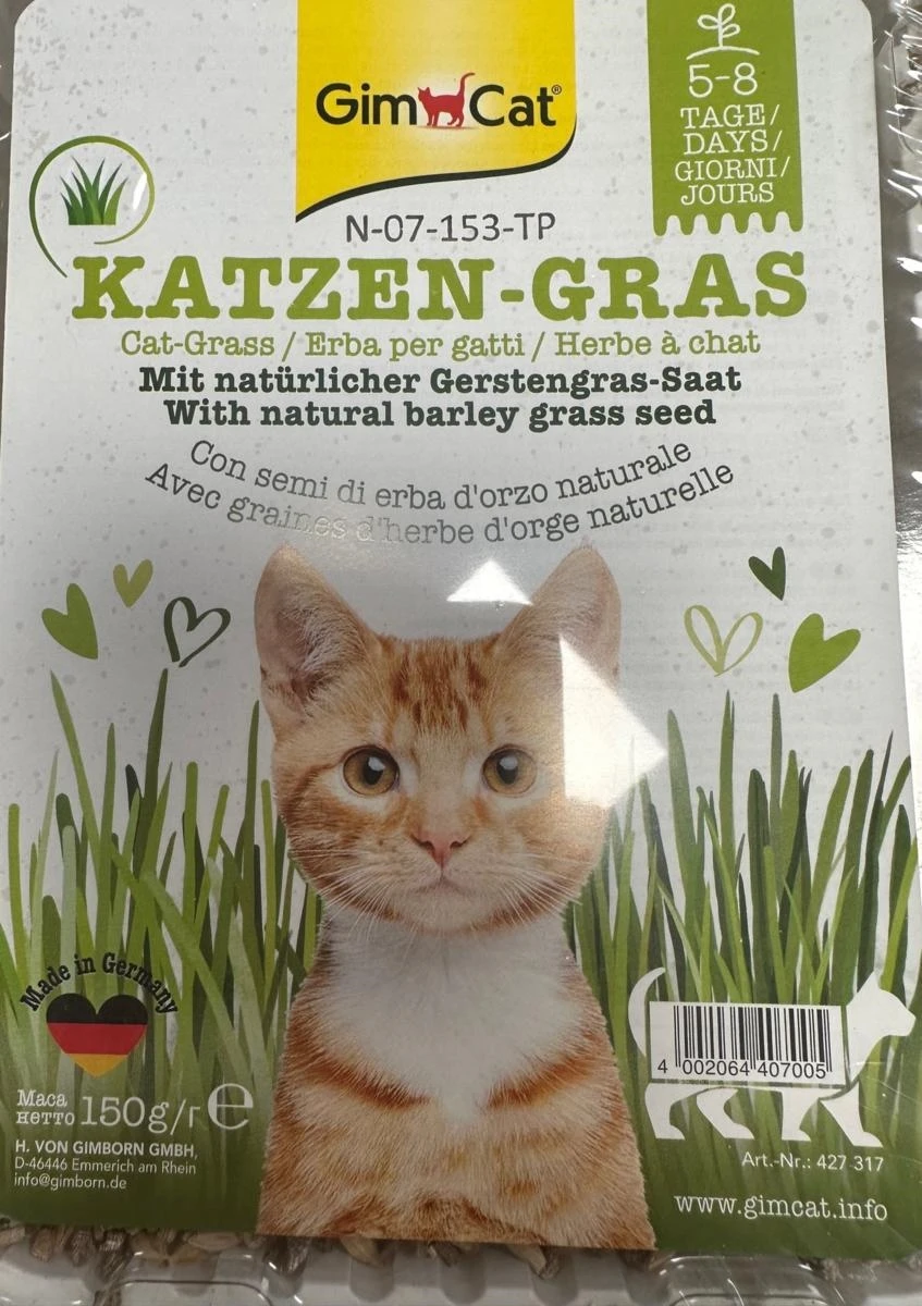 Gimborn GimCat Semi di Erba d'Orzo per Gatti 150 g