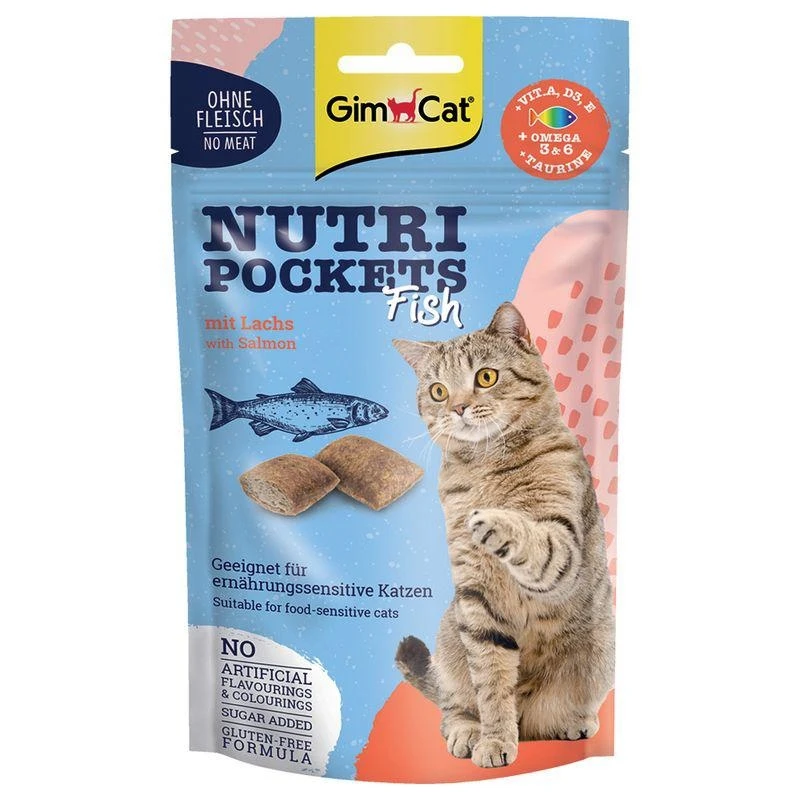 Gimborn GimCat Nutripockets Pesce con Salmone 60 g