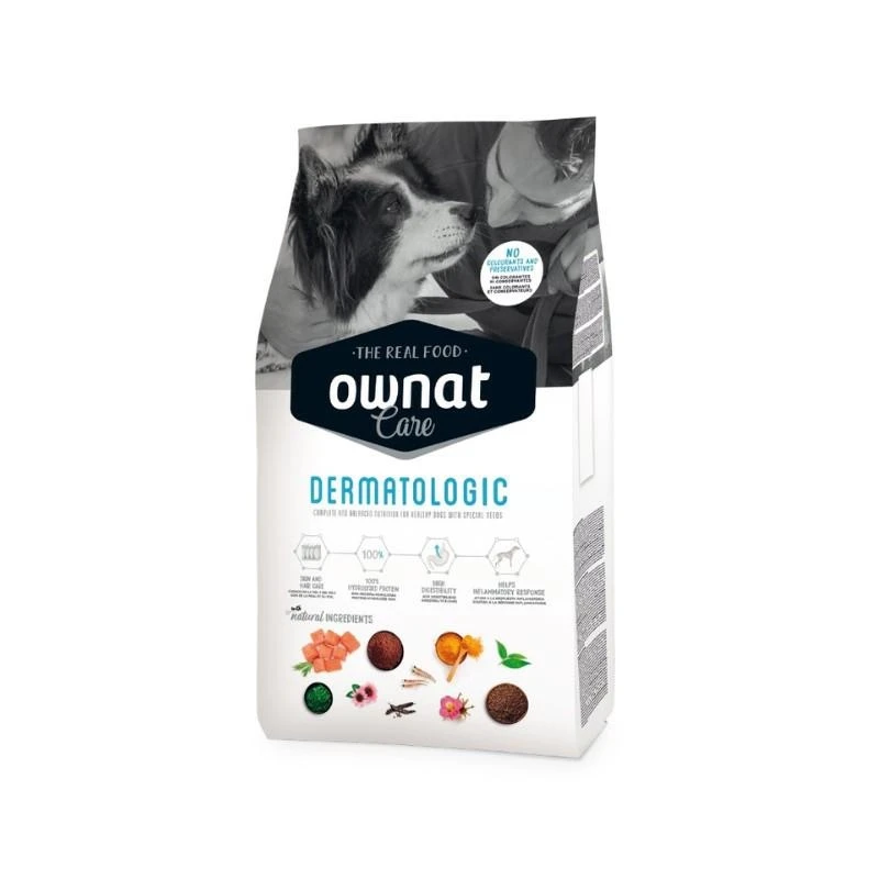 Ownat Dog Care Dermatologic per Cani - Mangime secco 3 kg