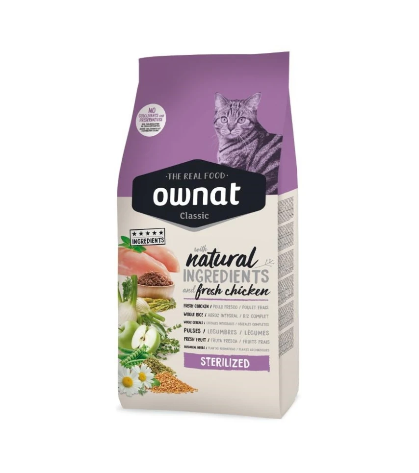 Ownat Cat Classic Sterilized 400 g - Crocchette per gatti sterilizzati