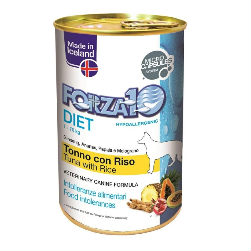 Forza10 Diet Paté Tonno e Riso 400 g - Umido per cani