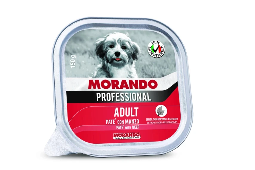 Morando Prof Dog Paté Manzo per Cani - 22 x 150 g