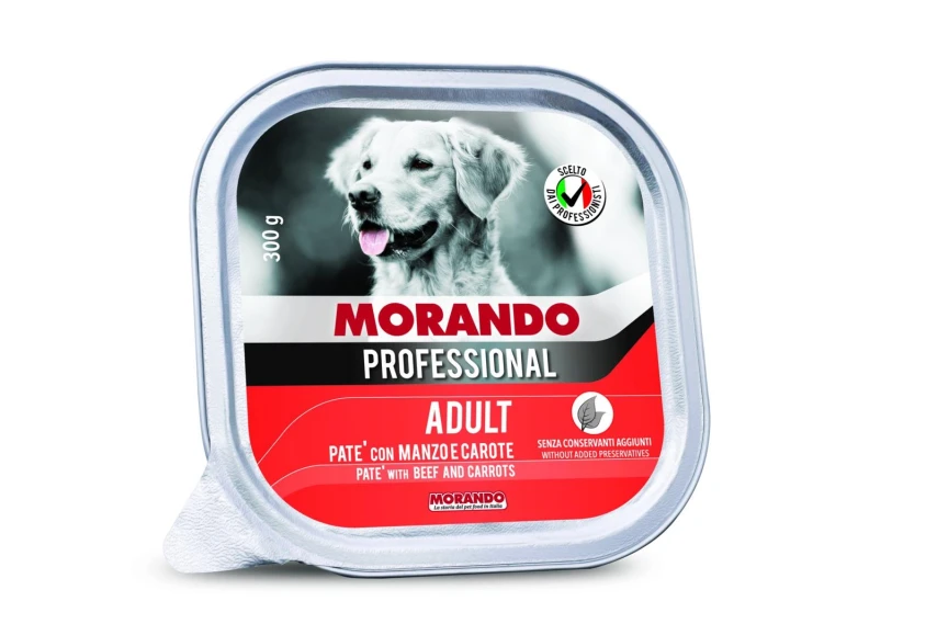 Morando Prof Dog Paté Manzo e Carote per Cani 18 x 300 g