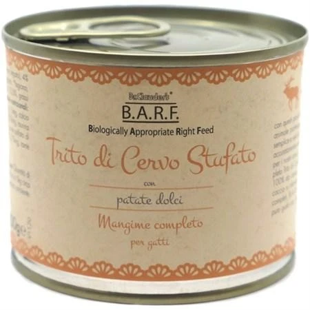BARF Cat Menù Trito di Cervo 200 g - Umido per Gatti