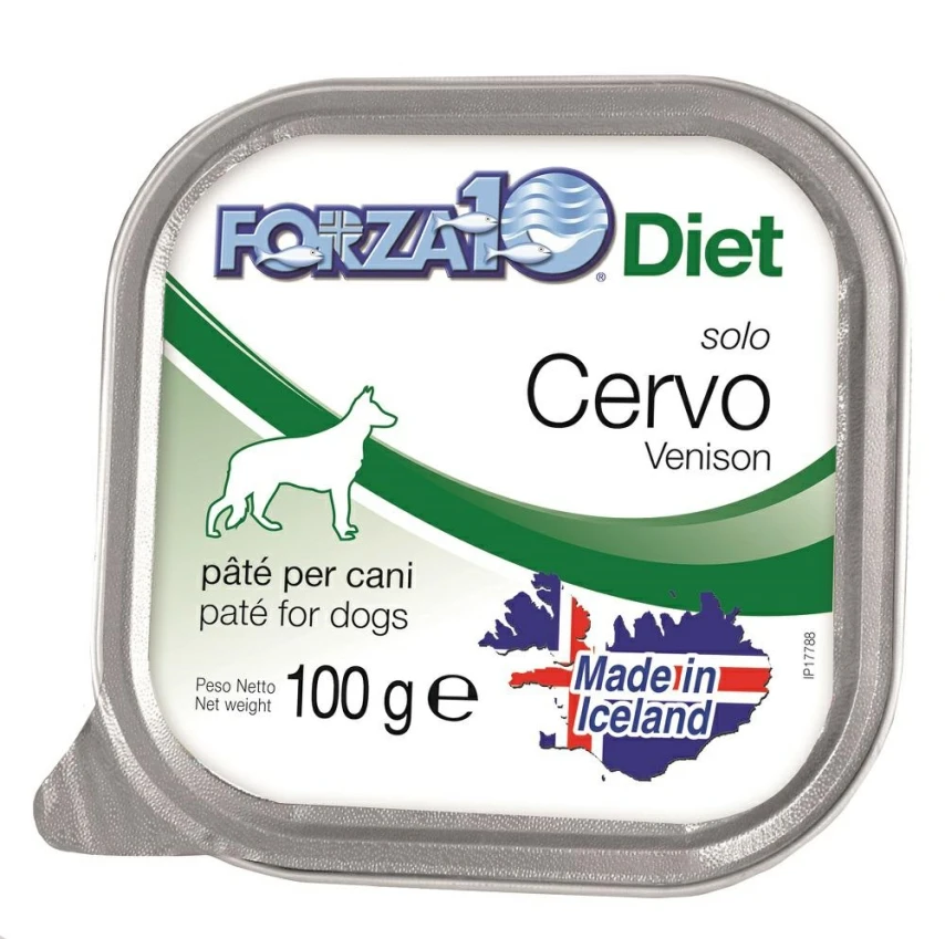 FORZA10 Solo Diet Cervo per Cani - Umido 32 x 100 g