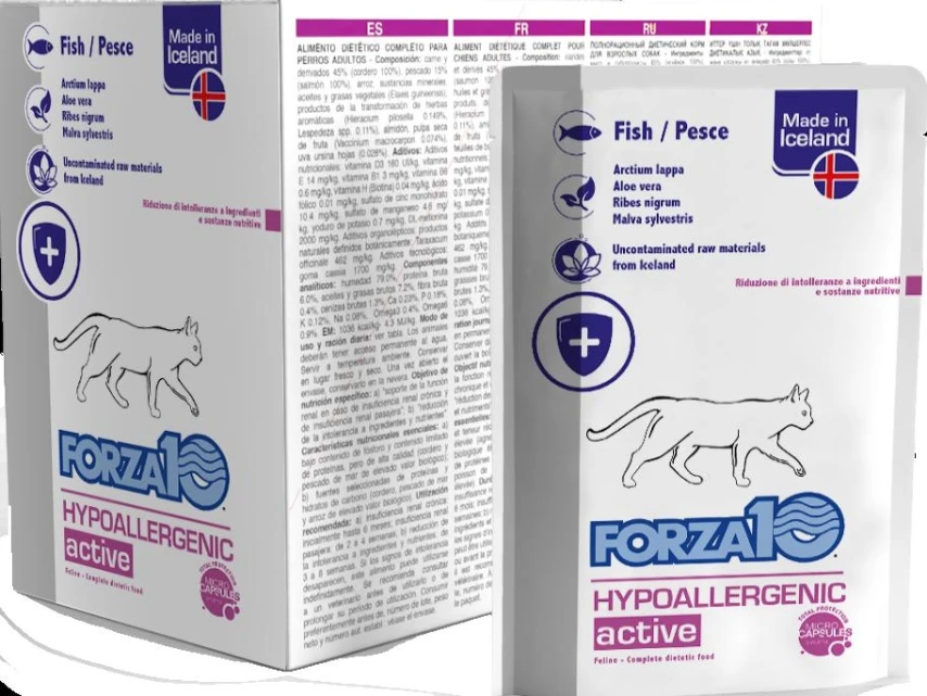 Forza10 Cat Buste Hypoallergenic al Pesce 12 x 100 g
