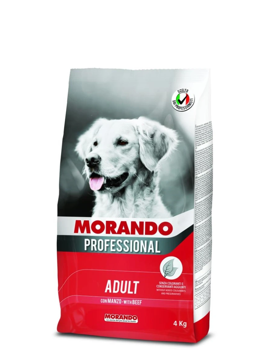 Morando Prof Dog Manzo 4 kg – Mangime secco per cani