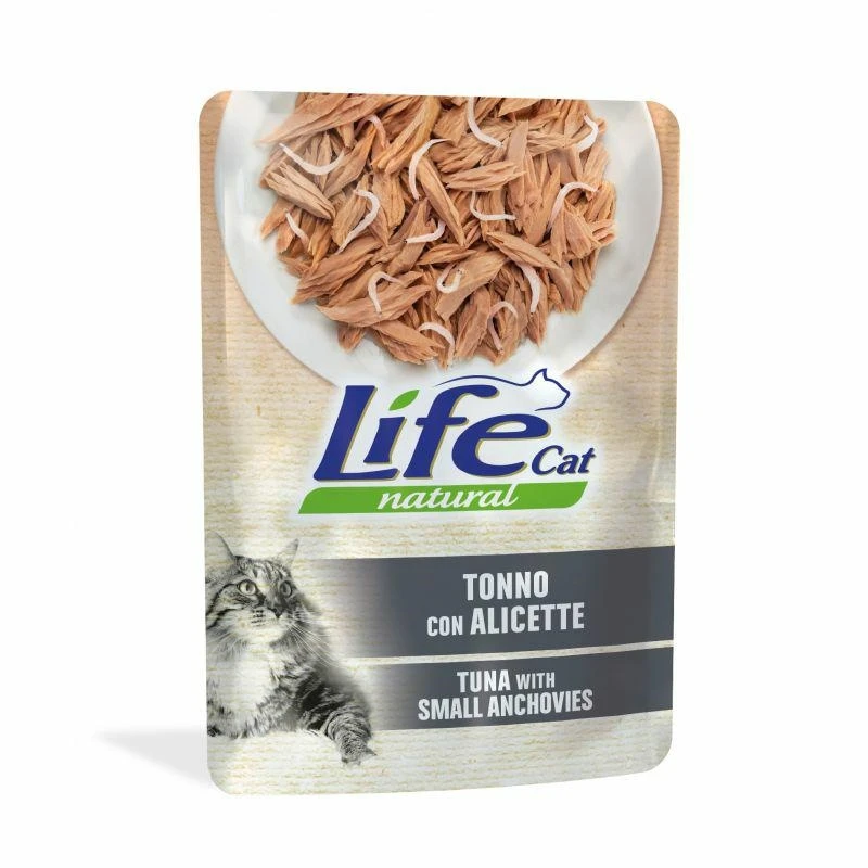 LIFEPET Lifecat Buste Tonno/Alicette 30 x 70 g per Gatti
