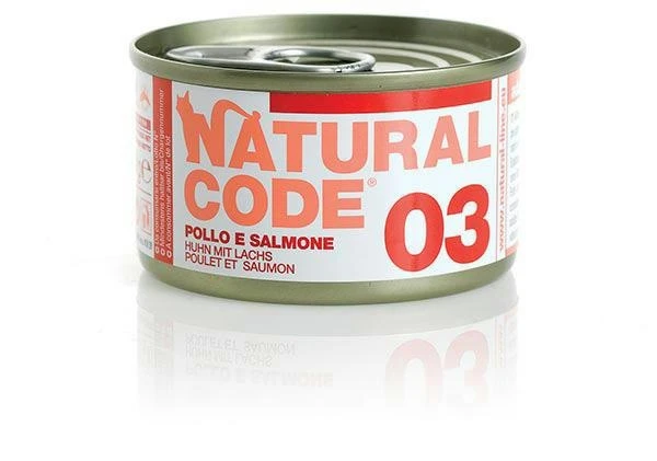 Naturalcode 03 Cat Pollo e Salmone 85 g