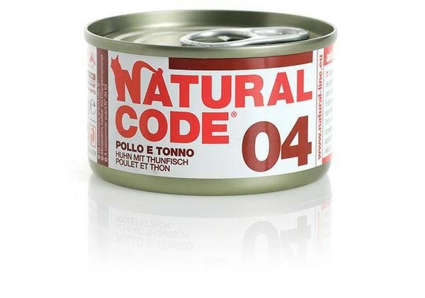 Naturalcode Cat 04 Pollo/Tonno 85 g - Umido per gatti
