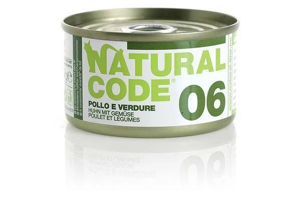 Naturalcode 06 Gatto Pollo e Verdure 85 g