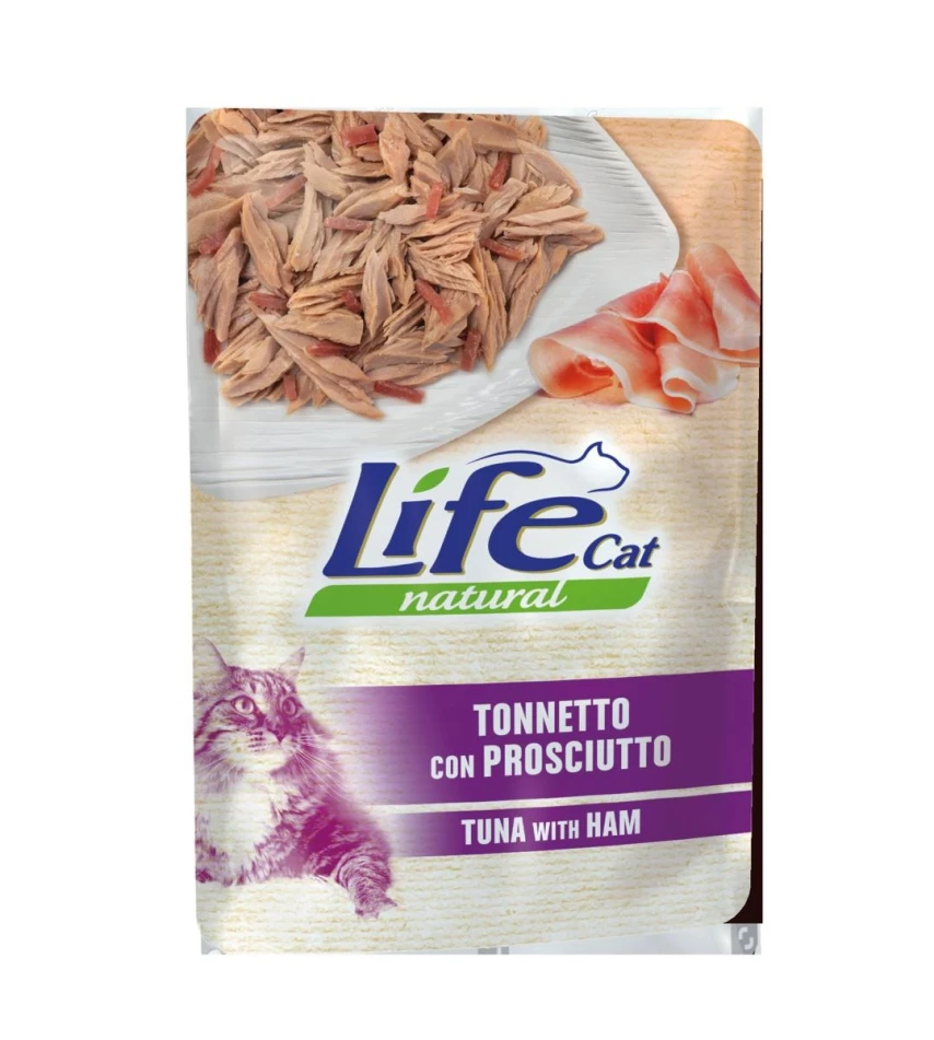 Lifepet LifeCat Buste 30 x 70 g Tonnetto/Prosciutto