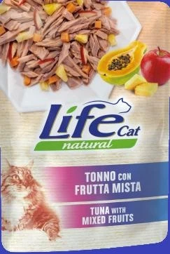Lifepet Lifecat Buste Tonno/Misto Frutta 30 x 70 g