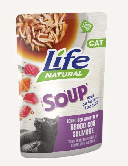 Lifepet Lifecat Buste Soup Tonno/Alicette 30 x 60 g