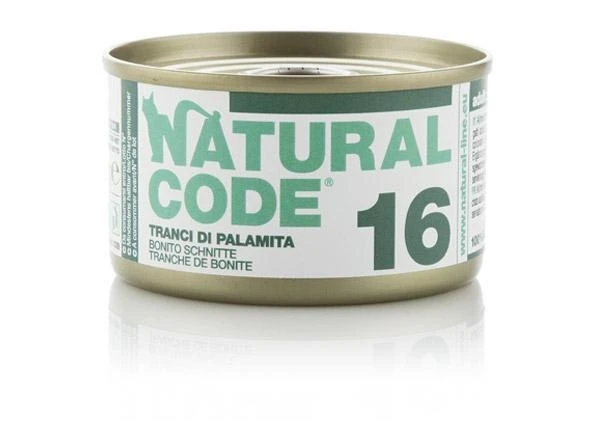 Natural Code Cat 16 Tranci di Palamita 85 g