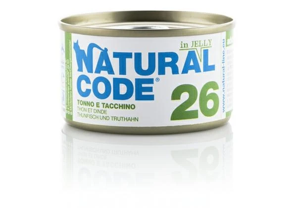 Natural Code 26 Cat Tonno e Tacchino 85 g
