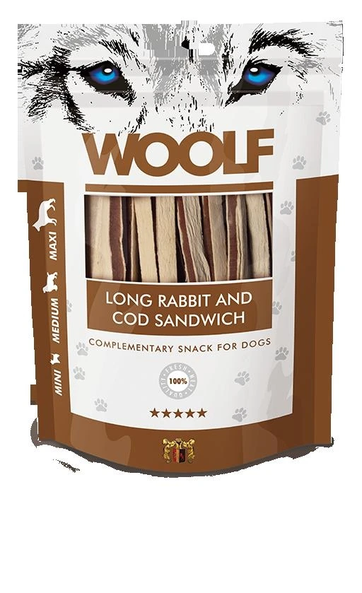 MAST Woolf Sandwich Coniglio/Merluzzo per Cani 100 g