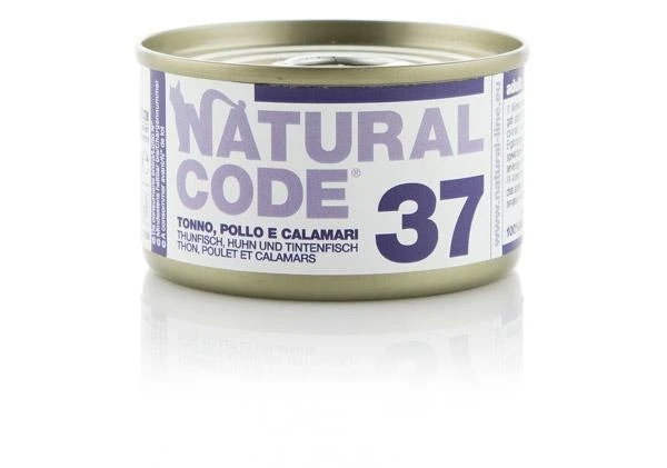 Naturalcode 37 Cat Tonno, Pollo e Calamari 85 g