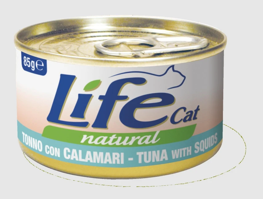 Lifepet Lifecat New Tonno e Calamari 85 g